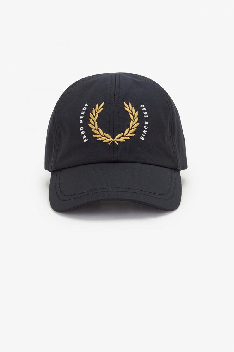 Black Fred Perry Laurel Wreath Ripstop Men's Hats | PH 1077TCEV